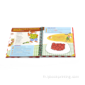 Promotional imprimé Spiral Binding Hard Cover Cook Book